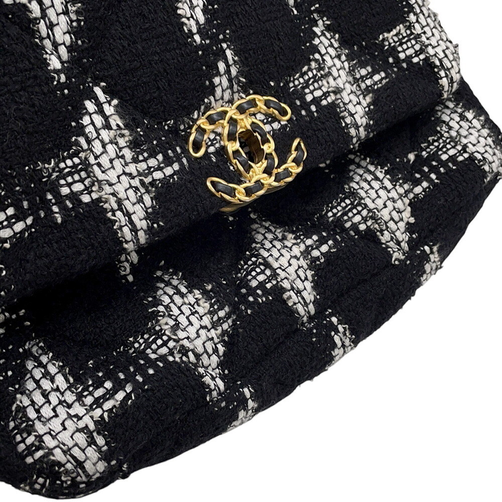 Chanel Chain Shoulder Bag CHANEL19 Flap Coco Mark Tweed AS1160 CHANEL Handbag... - Picture 9 of 15